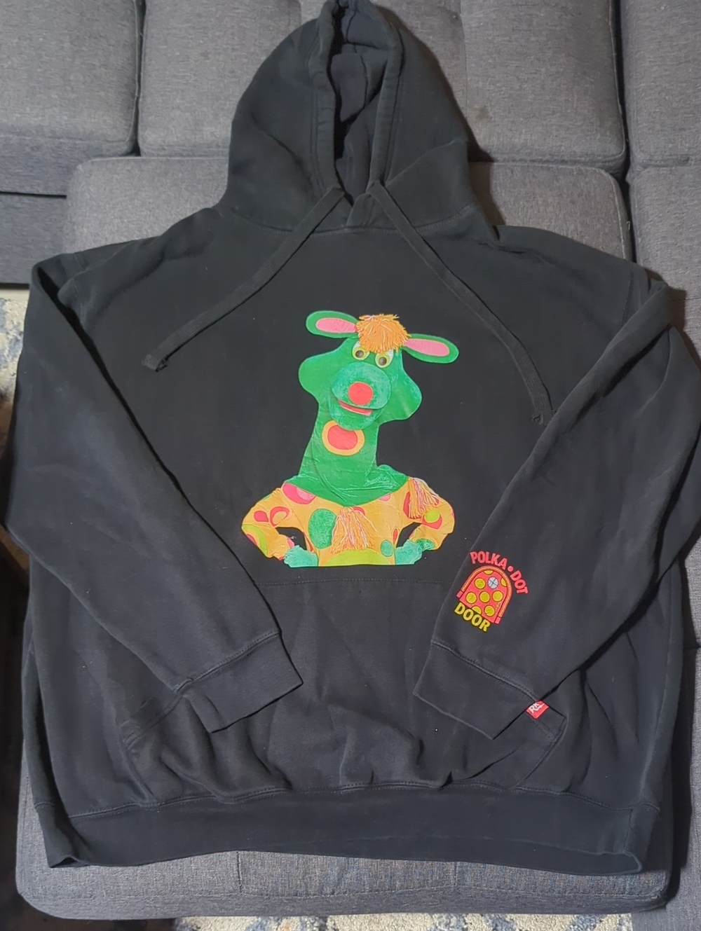 Retrokid x TVO Polkaroo Search Team Black Hoodie
